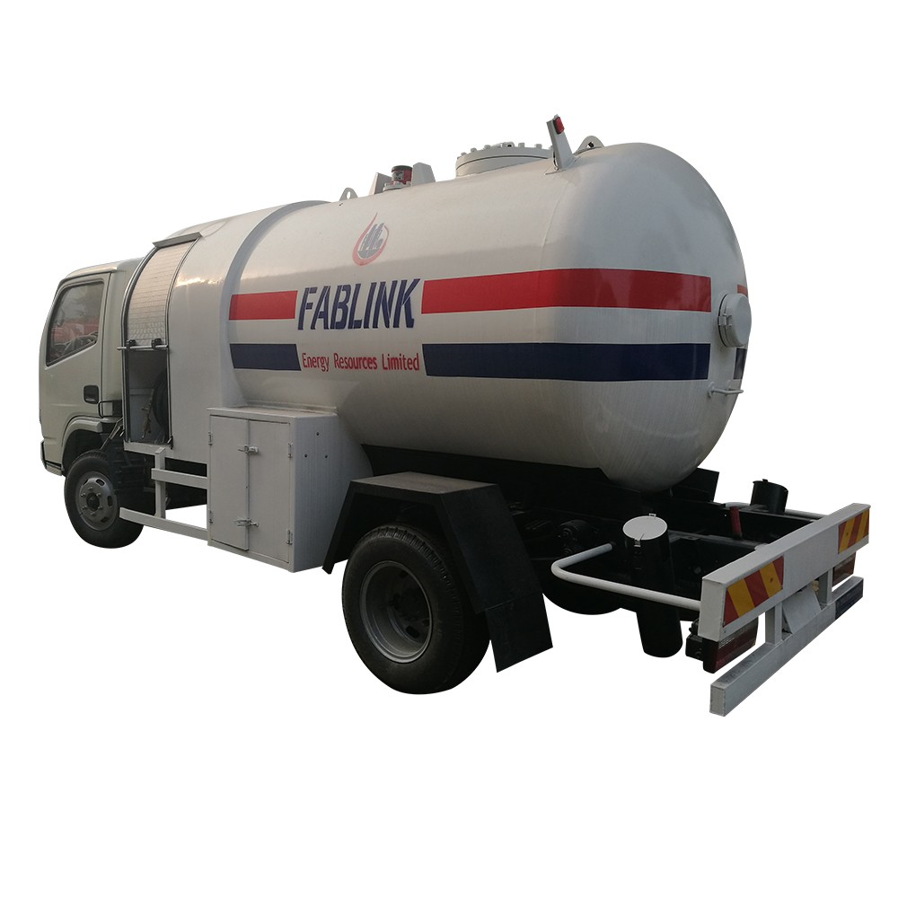 6 عجلة 5 Cbm LPG موزع شاحنة